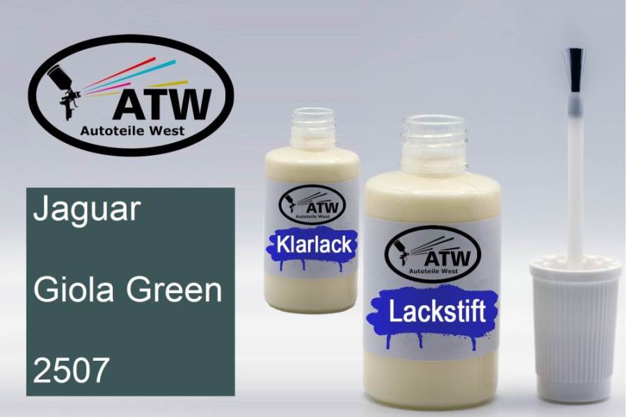 Jaguar, Giola Green, 2507: 20ml Lackstift + 20ml Klarlack - Set, von ATW Autoteile West.